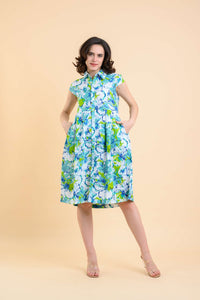 Handprint by Dream Dress Arlington cornelia Lime and Blue