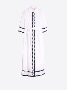 Vilagallo Natalia white poplin dress